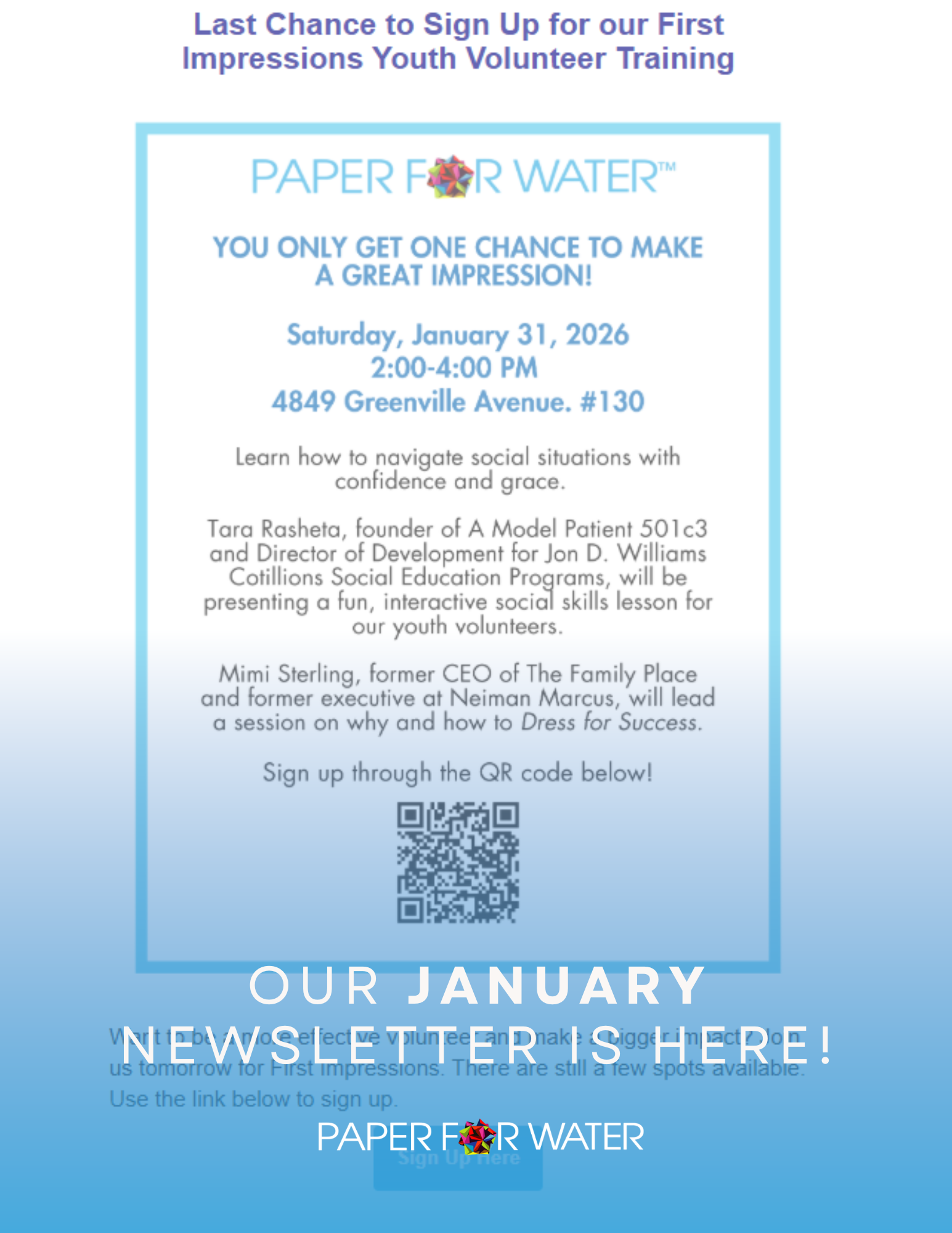 January 2026 Newsletter