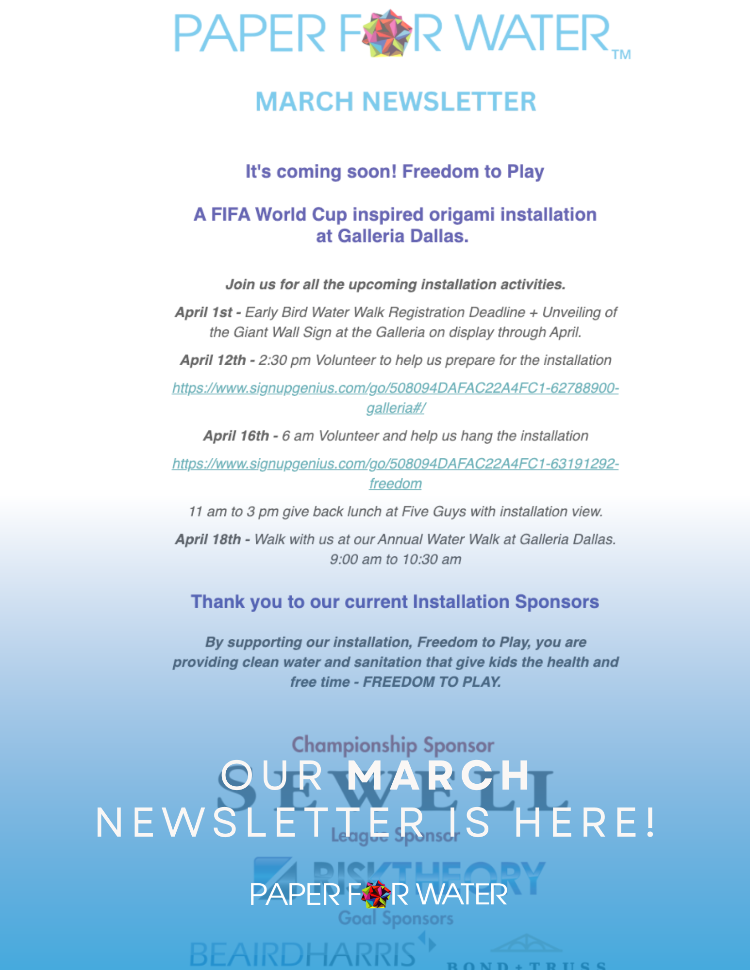 March 2026 Newsletter