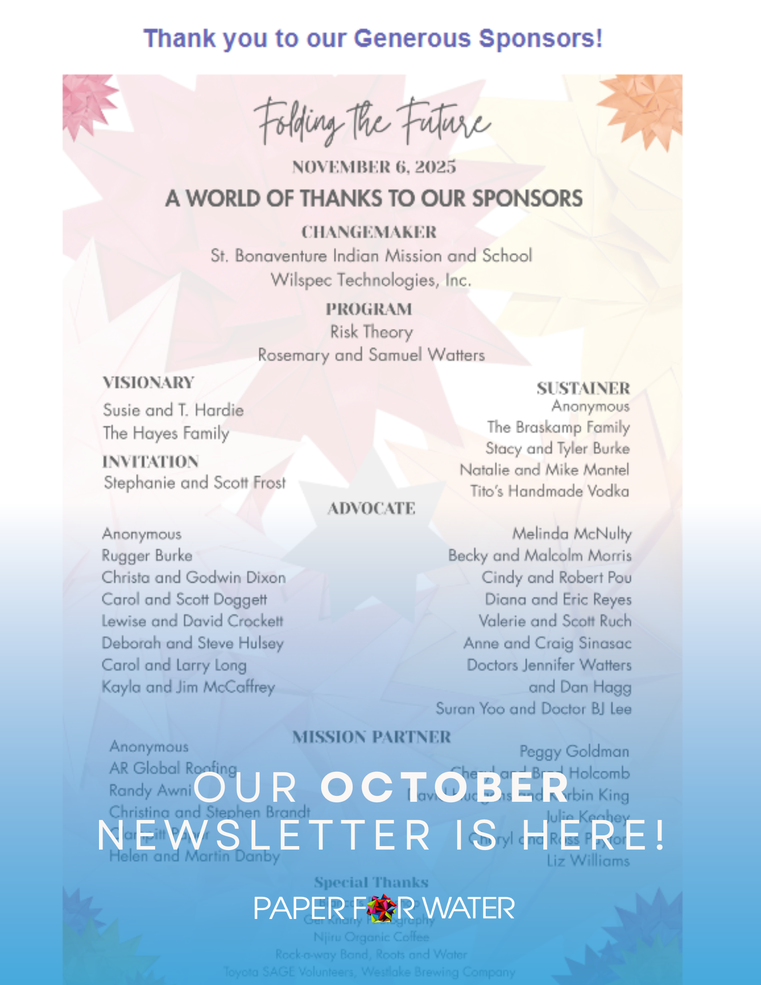 October 2025 Newsletter